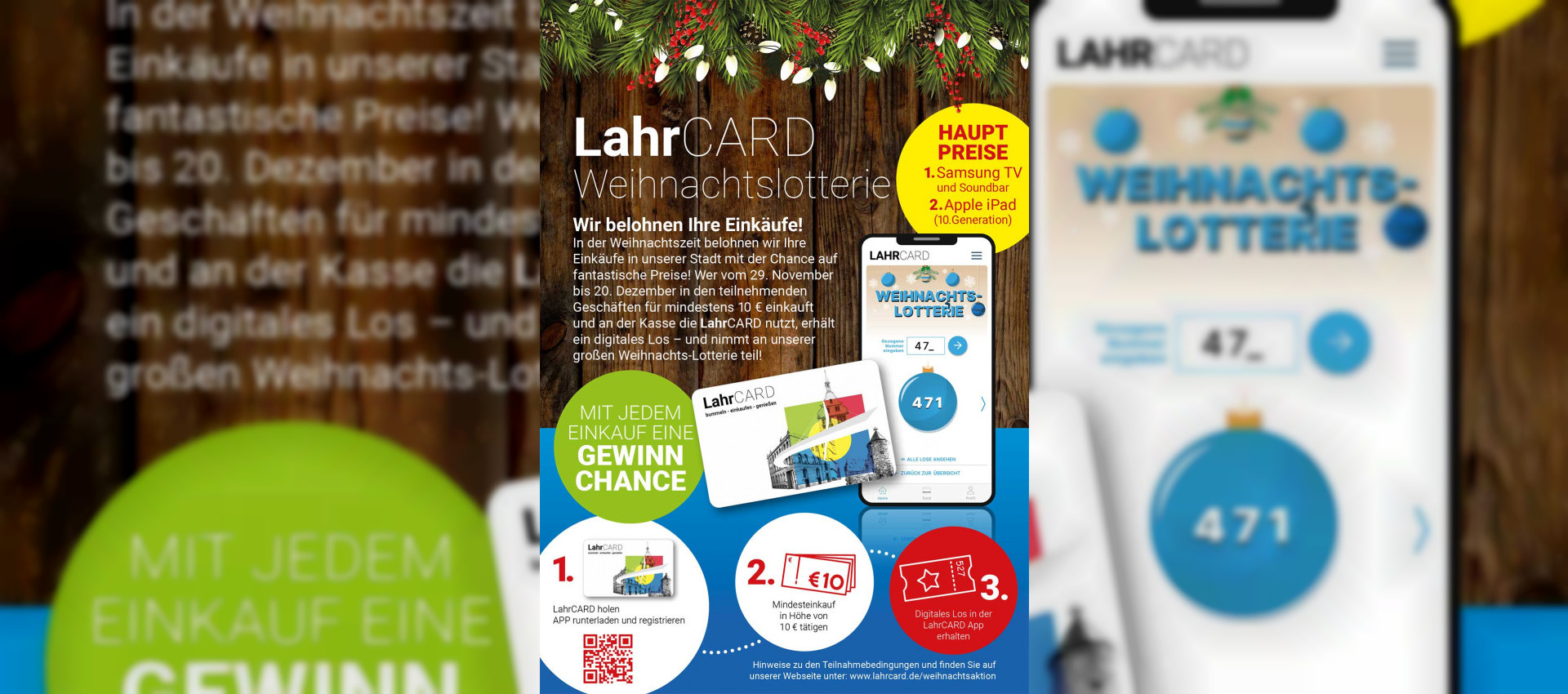 LahrCARD Weihnachtslotterie: Wir belohnen Ihre Einkäufe!